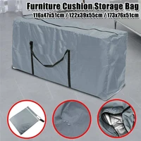 1pcs large capacity outdoor garden furniture storage bag cushions seat protective cover waterproof multi function storage bags