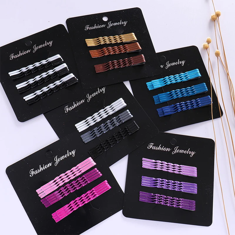 Изящные заколки для волос девочек и женщин базовые 12 шт./компл. Спиральные цветные 6 цветов градиентные