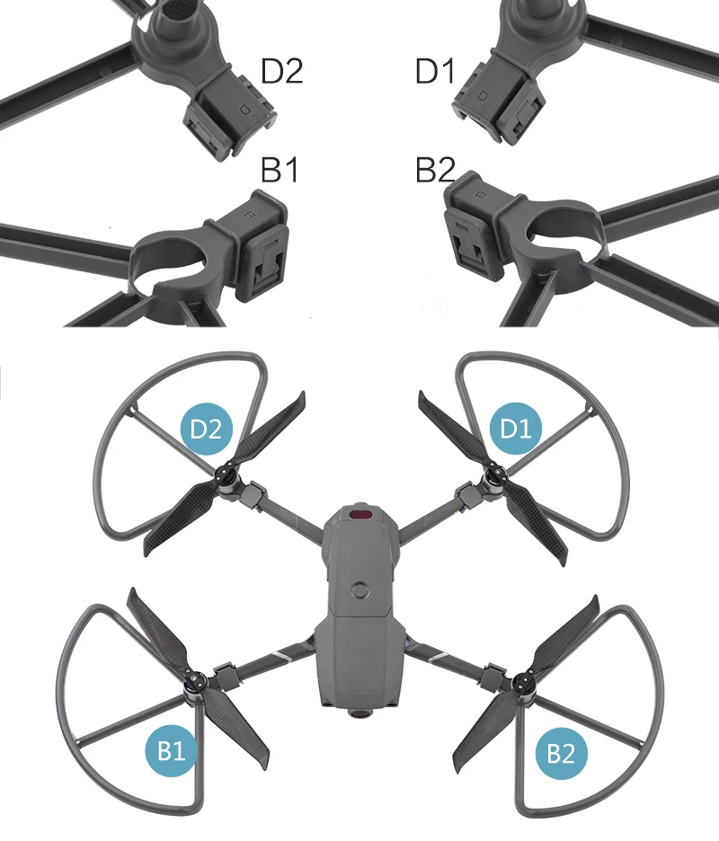 4 шт. протектор пропеллера для DJI Mavic 2 Pro Zoom 8743F реквизиты Веер крыло защитные