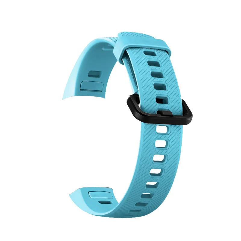 Light blue Для huawei honor band 4 5 ремешок мягкий силиконовый браслет все включено Камуфляжный защитный рукав honor band 4 сменный ремешок - Цвет: Light blue