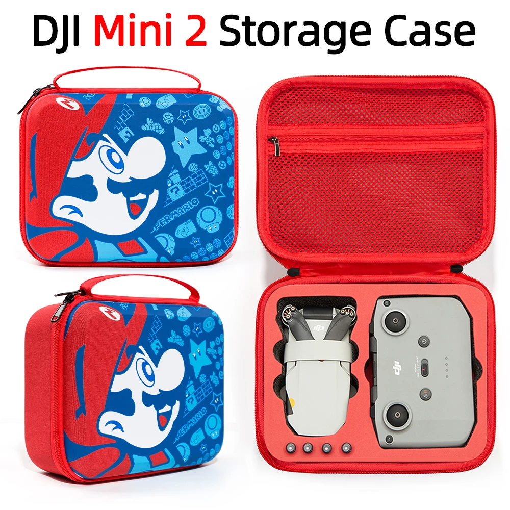 

Suitable for DJI Mavic Mini 2 Storage Bag Clutch Bag Mario Cartoon Series General DJI Mini 2 Accessory Body Remote Control Bag