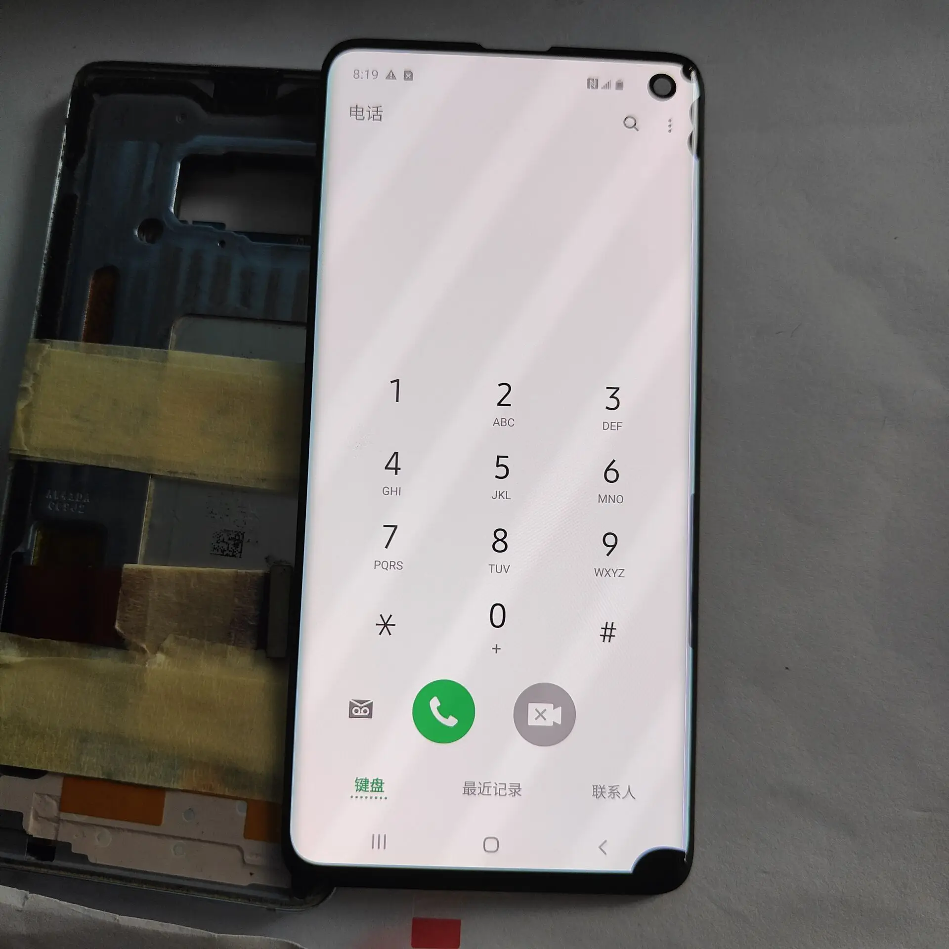 Pantalla LCD Original para Samsung S10 SM-G9730 G973F, digitalizador de pantalla t&aacute;ctil, must line, Original, AMOLED-4