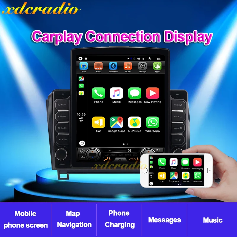 Xdcradio 10 4 &quotTesla Style Screen Android для Toyota Sequoia 2008-2018 Tundra 2006-2013 автомобильный Радио