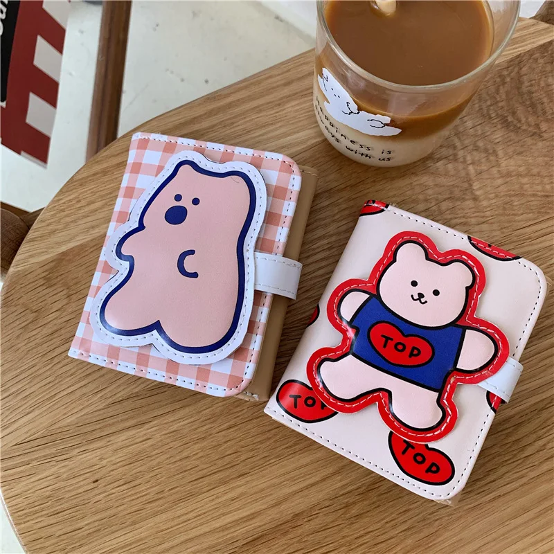 Милые японские кошельки Bentoy Milkjoy из искусственной кожи в виде медведя кошелек