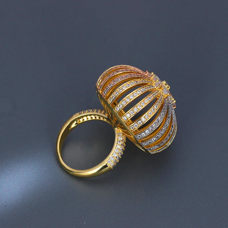 Кольцо Bride Talk женское круглое с фианитом креативное ювелирное изделие в виде