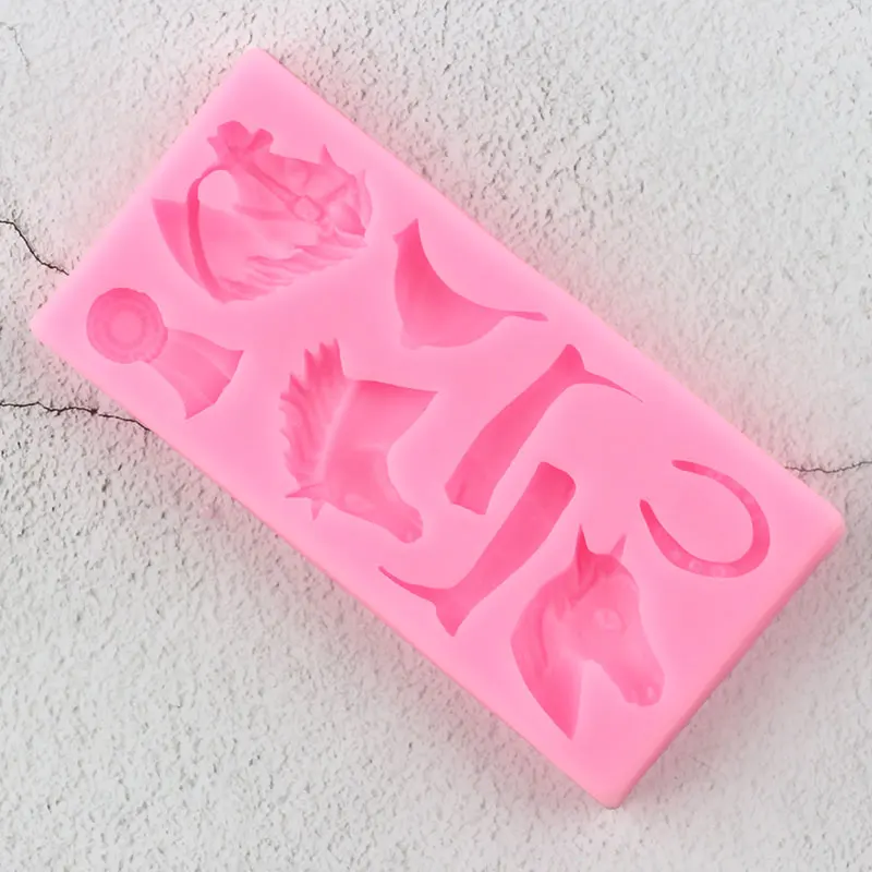 Конская обувь силиконовые формы конские сапоги Детские День Рождения Кекс