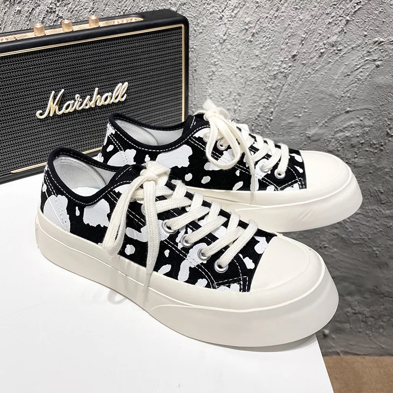 

All-Match Casual Woman Shoe White Sneakers Round Toe Espadrilles Platform Female Footwear Creepers New Dress Summer Clogs Rubber