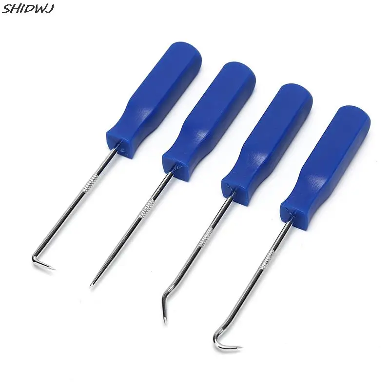 

4Pcs O Ring Durable Oil Seal Gasket Puller Remover Craft Hand Tool Plastic Steel Automobile Car Pick & Hook Tools Sets