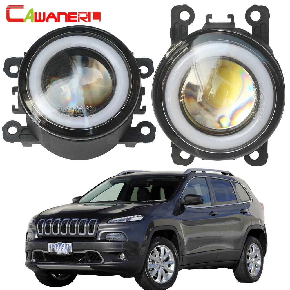 Cawanerl для Jeep Cherokee KL 2014 2015 2016 Автомобильный светодиодный противотуманный