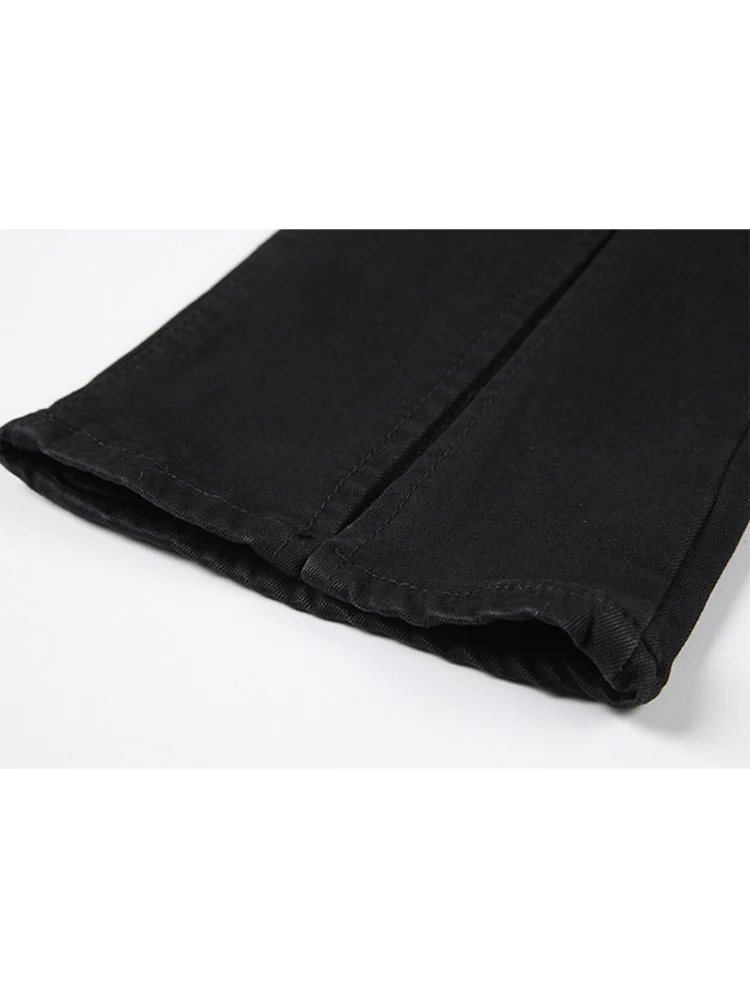 Женские плотные Бархатные расклешенные брюки джинсы с высокой талией флисовые