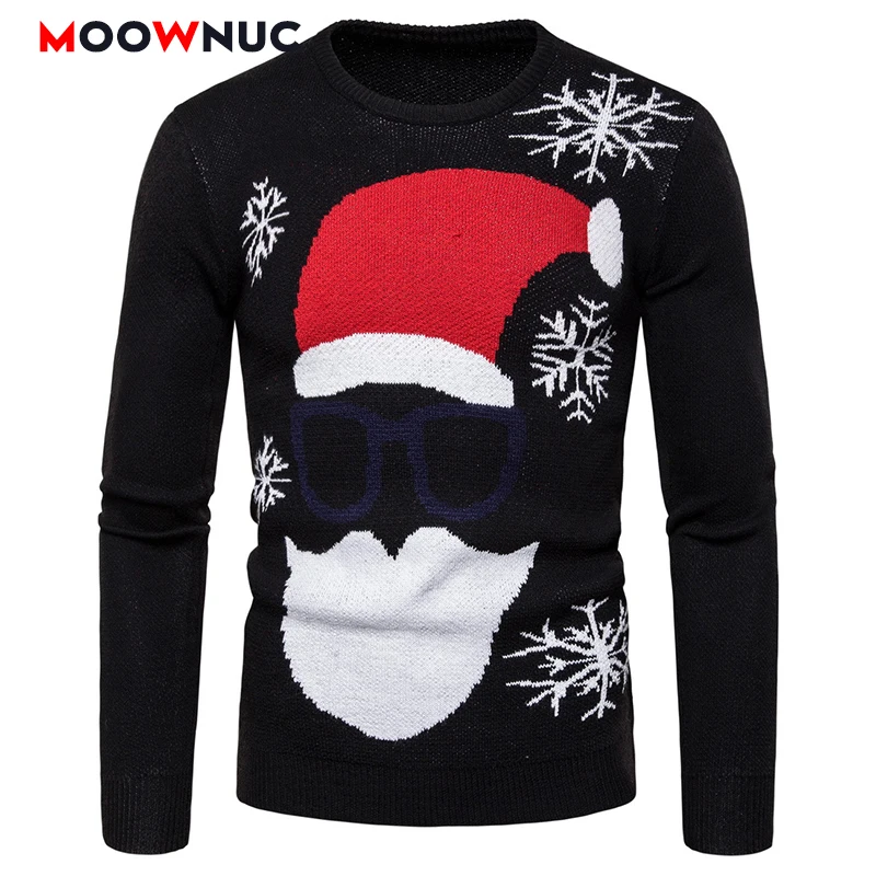 Мужские модные свитера на Рождество и зиму мужские теплые толстые брендовые с