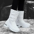 Женские сапоги Нескользящие Водонепроницаемые зимние сапоги женские зимние сапоги на платформе с толстым мехом женские сапоги до бедра 41 42