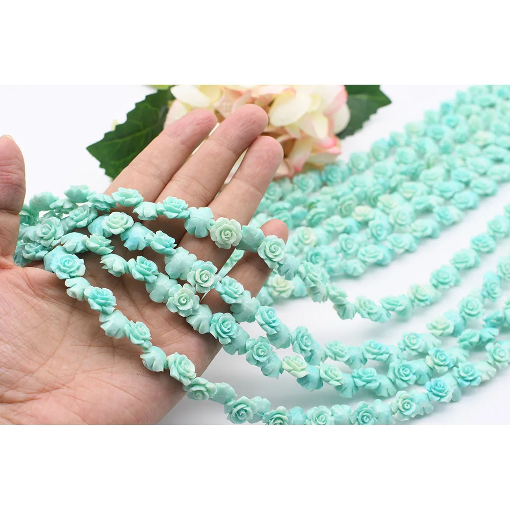 

12mmLt.Green Camellia flower synthesized by environmental protection resin and stone powder DIY bracelet necklace jewelry making