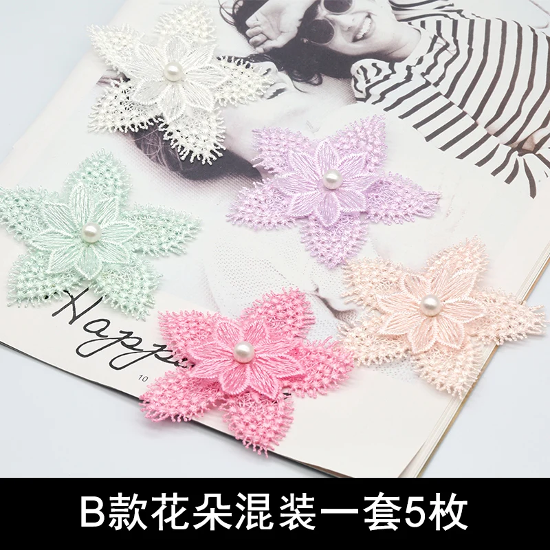 2 шт. пришитые кружевные вышитые нашивки белые прозрачные цветочные аппликации