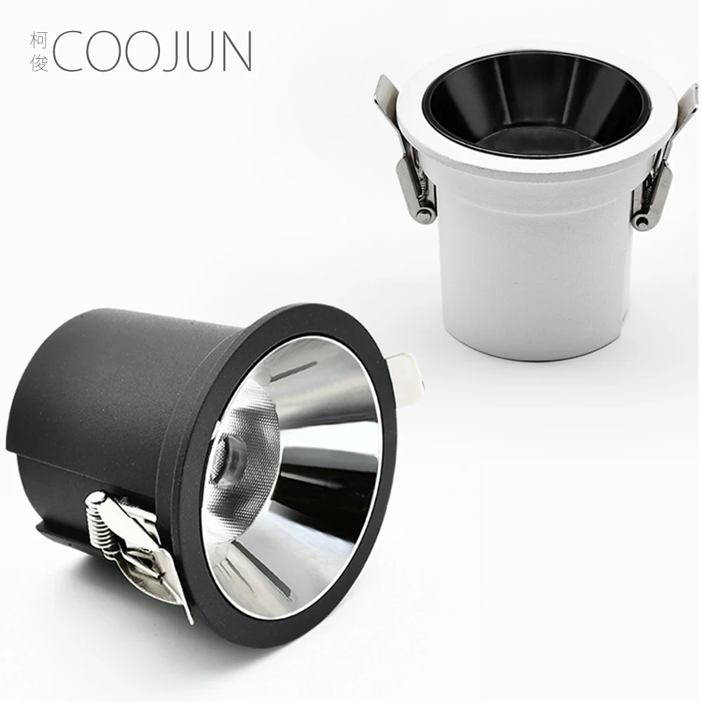 Светодиодный антибликовый Точечный светильник COOJUN Foco встроенный CREE с высоким CRI