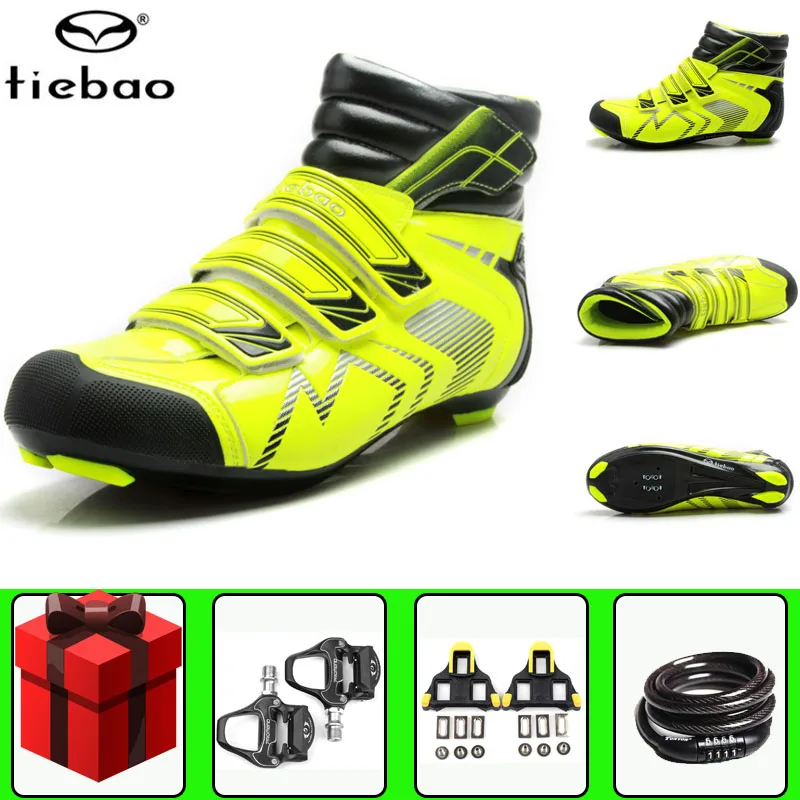 

Tiebao Road Cycling Shoes Winter sapatilha ciclismo Men Sneakers Women Self-Locking Breathable Bike Bicycle Racing Riding Shoes