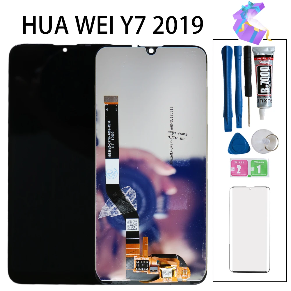 6,2" для huawei Y7 Pro Prime ЖК-дисплей кодирующий преобразователь сенсорного экрана в сборе ЖК-дисплей сенсорный экран Запасные части