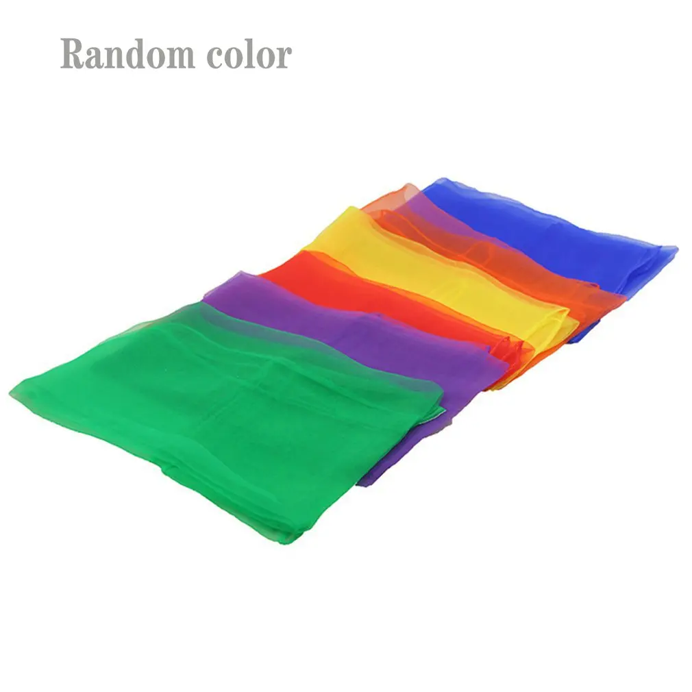 

1pcs Practical 6 colors Gymnastics Scarves For Outdoor Game Toys Dancing And Juggling Towels Candy Colored Gym Towel Dance Gauze