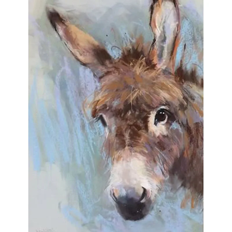 

DIY Painting By Numbers Donkey Animals Kit Picture By Numbers 40x50cm Wall Art Acrylic Canvas Paintings Home Decoration Gift