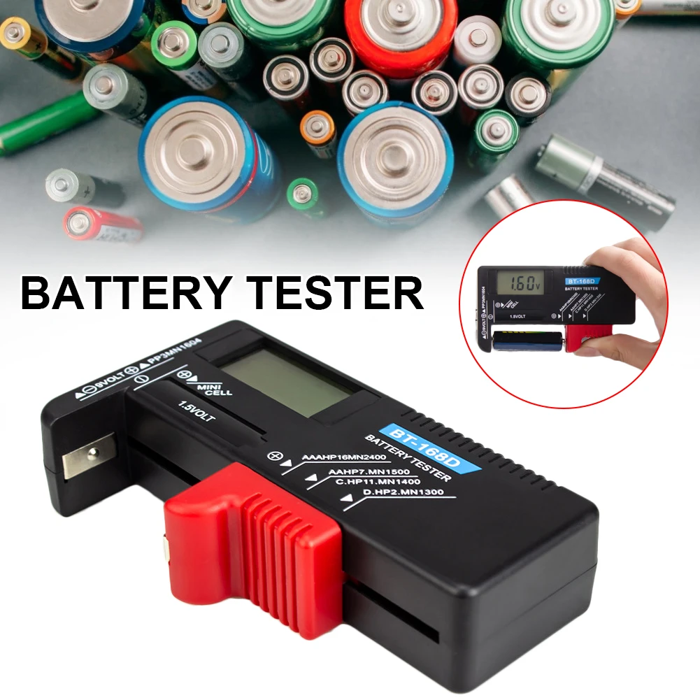 

BT-168D Digital Display Battery Power Tester Battery Capacity Tester is Suitable for the Detection of 1/2/3/4/5 and 9v Batteries