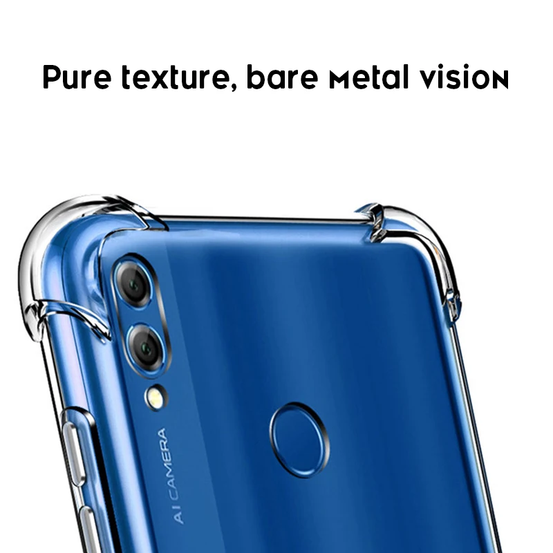 Модный силиконовый прозрачный чехол с четырьмя углами воздушной подушки для