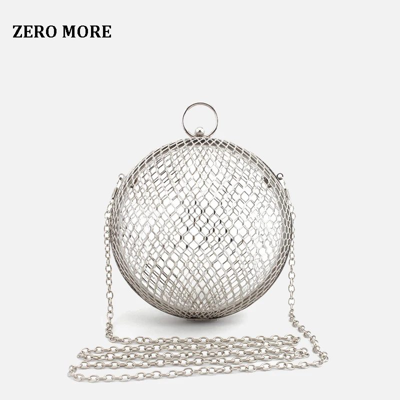 Винтажная Женская вечерняя сумка с металлической цепочкой открытая мини