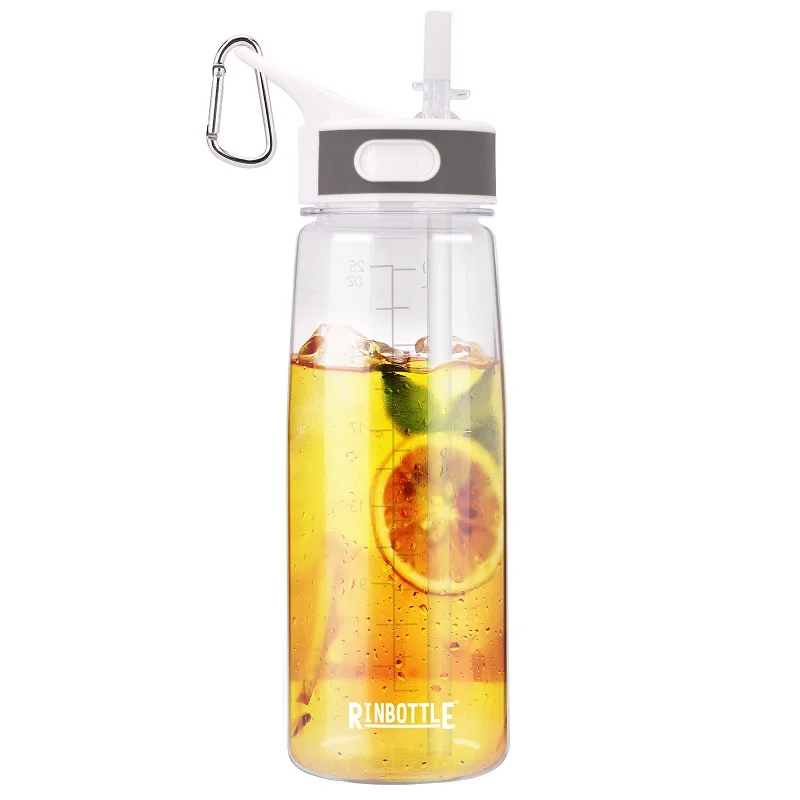 Многоразовая бутылка для воды без БФА с соломинкой детей герметичные Бутылочки