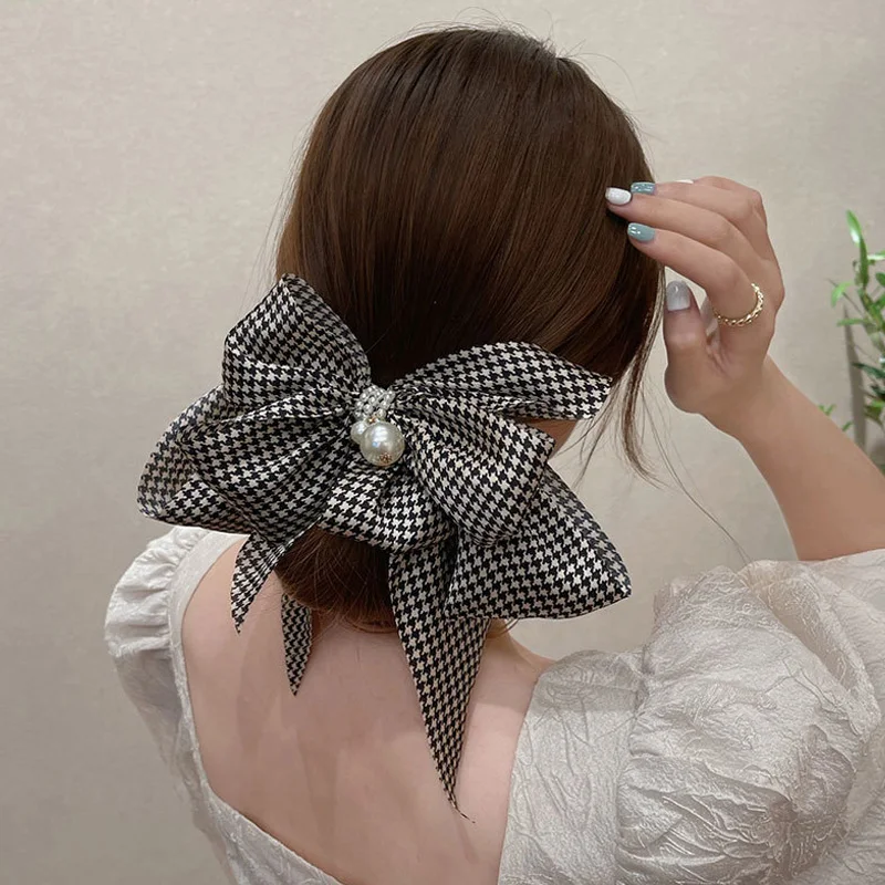 

Wild Big Large Fashion Women Girls Hair Band Trendy Hairpin Casual Hair Clip Cute Ribbon Bow Ladies accessories