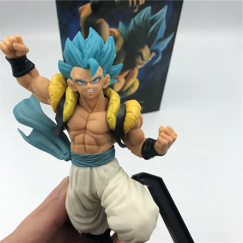 Фильм Ver. Dragon Ball Z Gogeta голубые волосы против супер броли конечный солдат DBZ Гоку Вегета Супер Саян фигурка 20 см