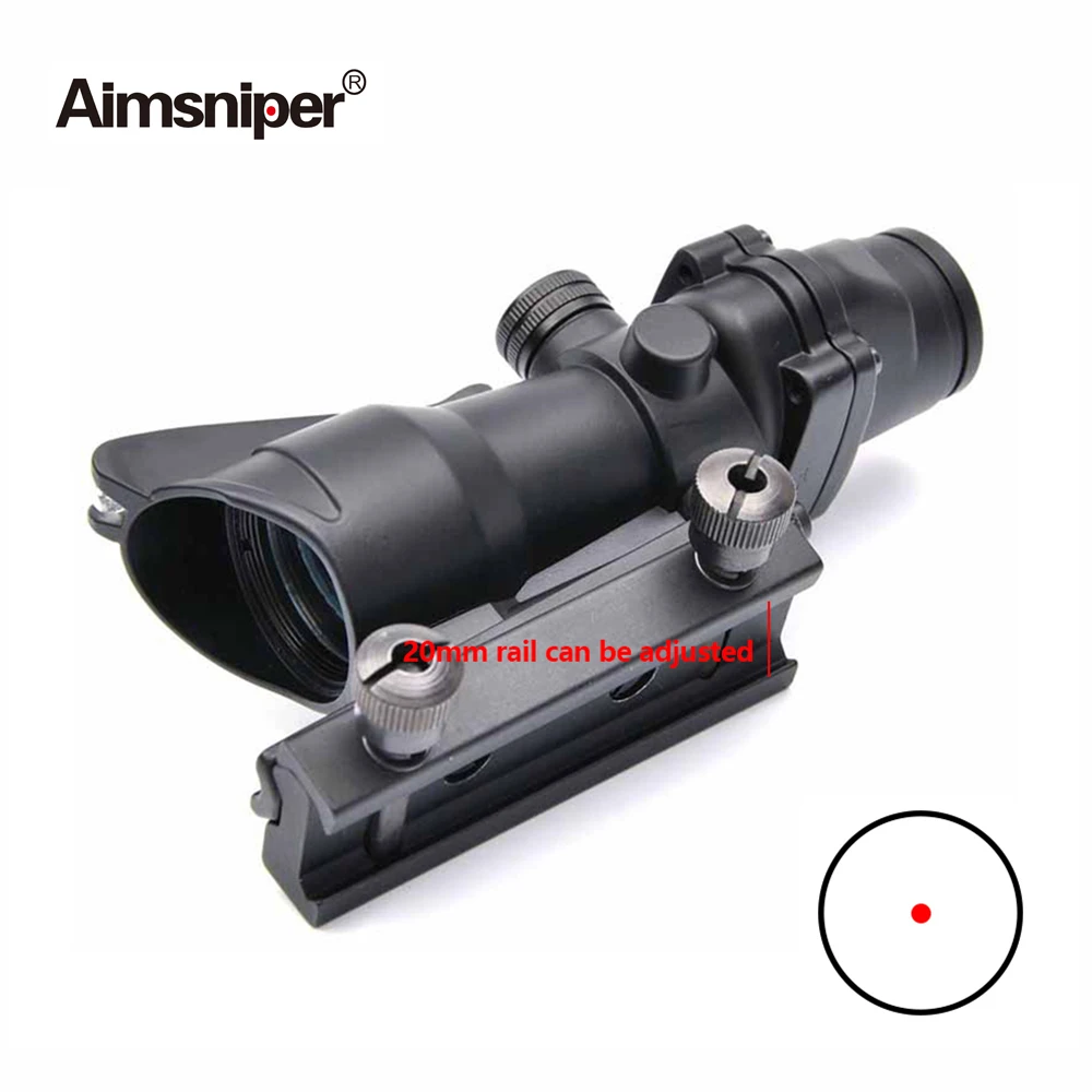 Оптический оптический прицел Aimsniper ACOG Style 1X32 с красной точкой тактический