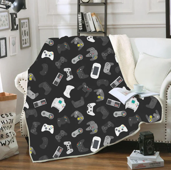 

Games Handle Velvet Plush Throw Blanket Bedding Thick Quilt Warmer Blanket Games Series 60*80inch Blanket