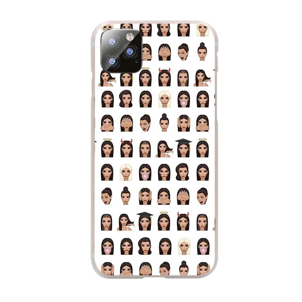 Жесткий чехол Kimoji для телефона Kim Kardashian kanye west north kylie jenner Apple iPhone 11 Pro чехлы Max |