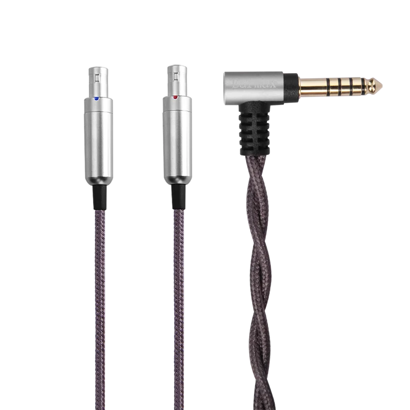 New Headphone Upgrad cable 4.4mm balance For Sennheiser HD800 HD800s HD820 D1000 Single crystal copper silver-plated cable99.99%