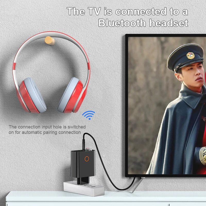 2 в 1 Bluetooth аудио приемник передатчик Беспроводной с разъемом подачи внешнего