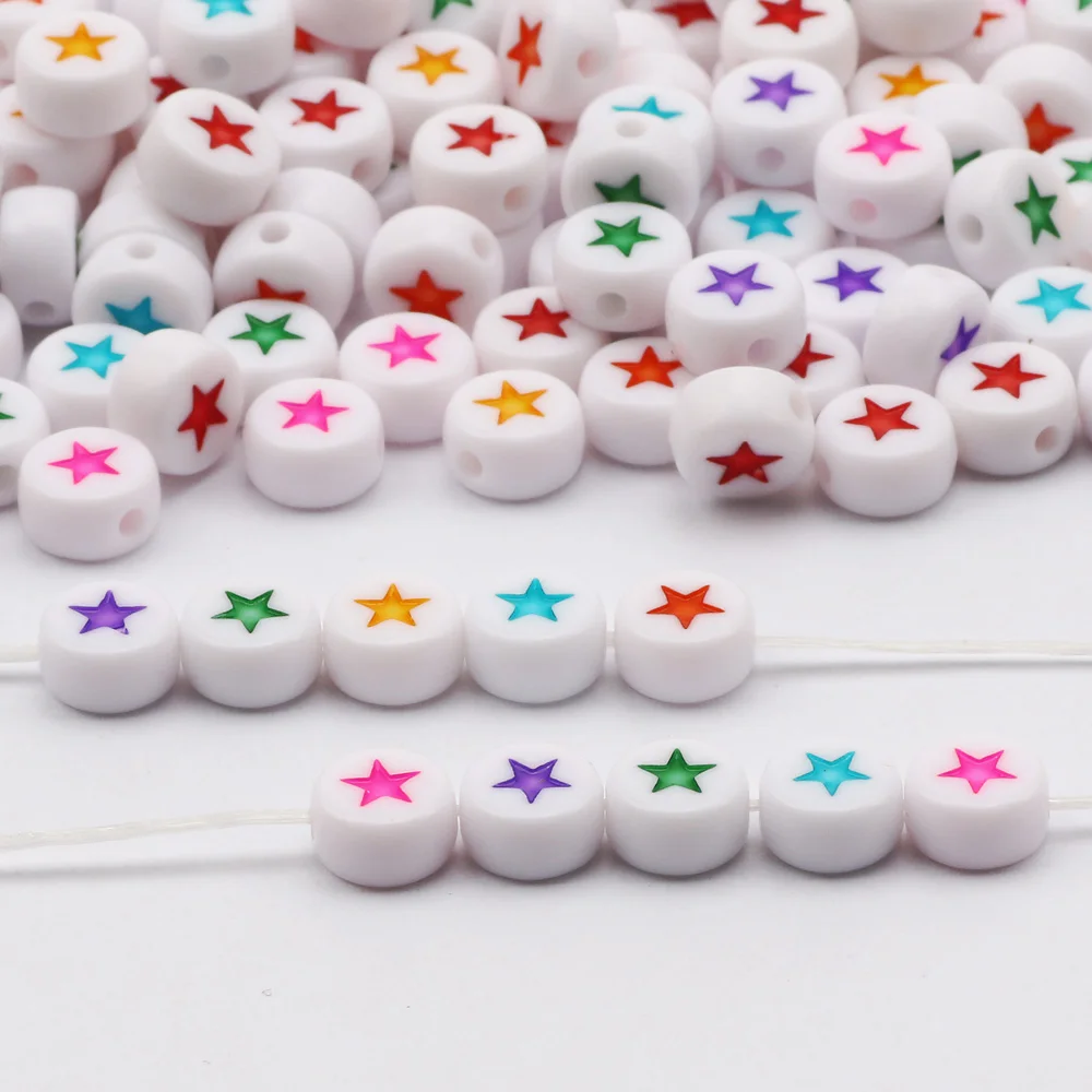 

4x7mm Acrylic Round Letter Beads Multicolor Alphabet Loose Spacer For Jewelry Making DIY Handmade Children's Bracelet Supplier