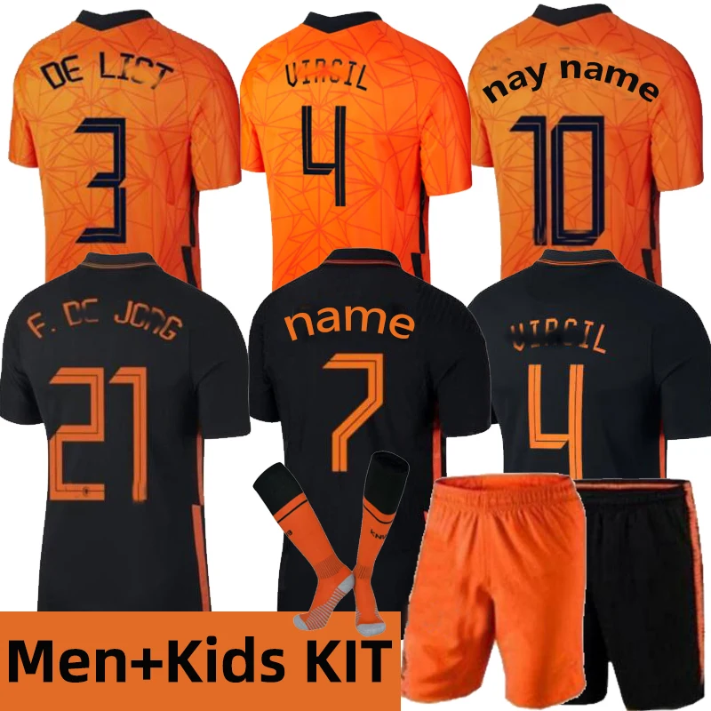 

NEW Netherlands kid Football Shirt Men Soccer Jersey 2021 Holland Boy Adult Suit jerseys Male Shirts Child Kit Set Uniform