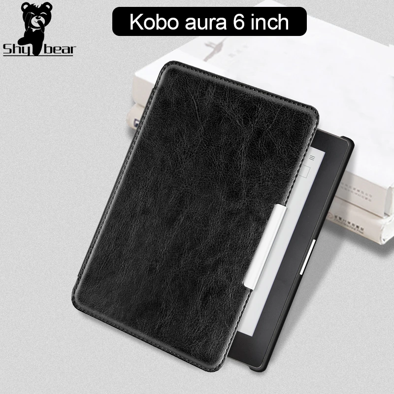 PU Leather Cover for Kobo Aura 6 inch Flip Case Folding Stand Protective Skin for Kobo N514 e-reader