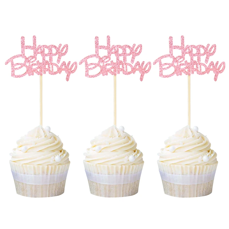 Топпер для торта в виде капкейка 24 шт.|Товары украшения тортов| |