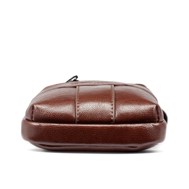 Сумка на плечо мужская из мягкого полиуретана повседневная многофункциональная