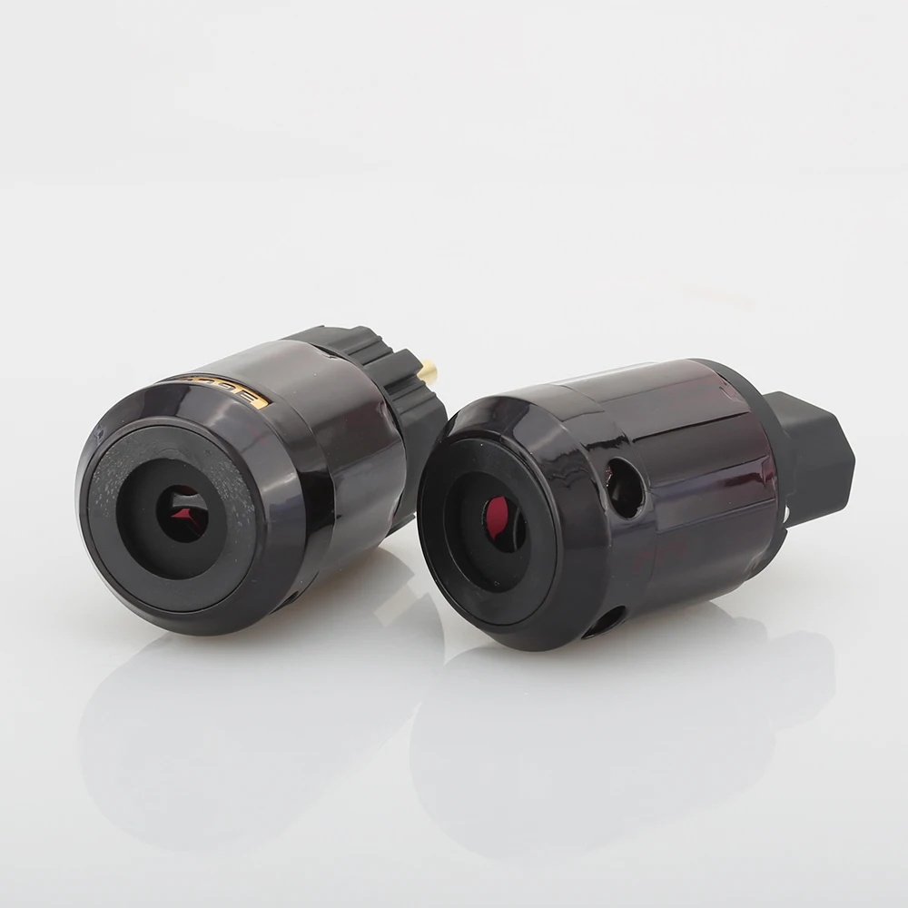 Hi End 2 пары P 079E + C079 позолоченная вилка европейского стандарта вилки для шнура