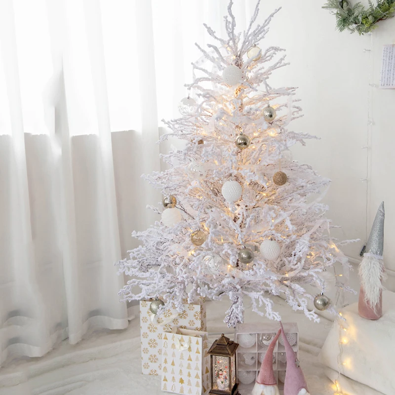 

Internet Celebrity Artificial Fake Christmas Tree Decoration Photo Props Snow Scene Shop Window Decor Festival Party Supplies