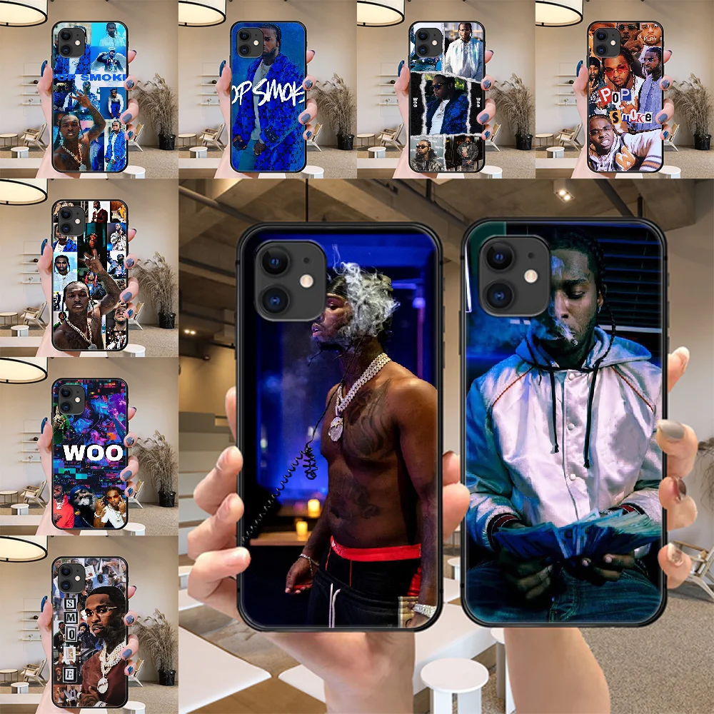Чехол для телефона Pop Smoke Rapper чехол iphone 5 5s se 2 6 6s 7 8 12 mini plus X XS XR 11 PRO MAX черный мягкий