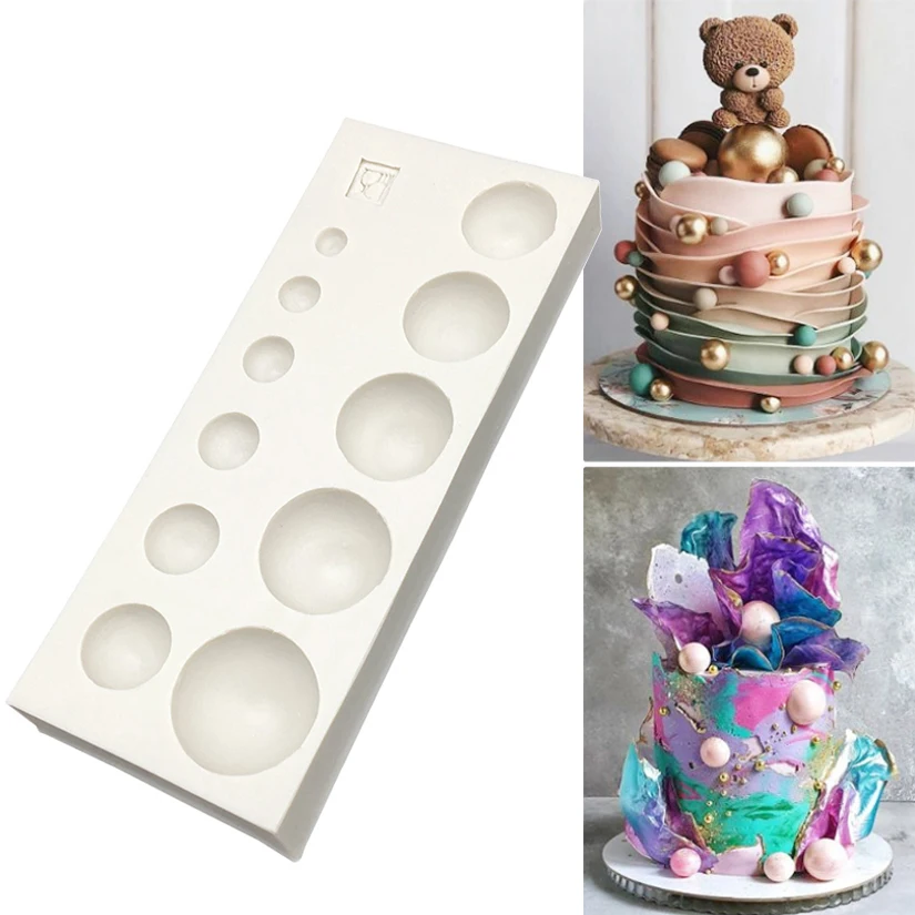 

Pearl Circular Silicone Sugarcraft Cupcake Baking Mold Fondant Cake Decorating Tools