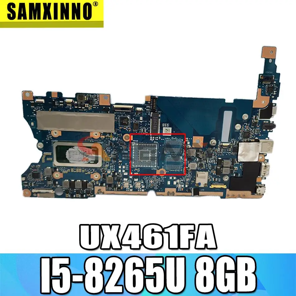 

Akemy UX461FA original motherboard with 8GB I5-8265U For ASUS UX461FN UX461F UX461FA laptop motherboard mainboard test full 100%
