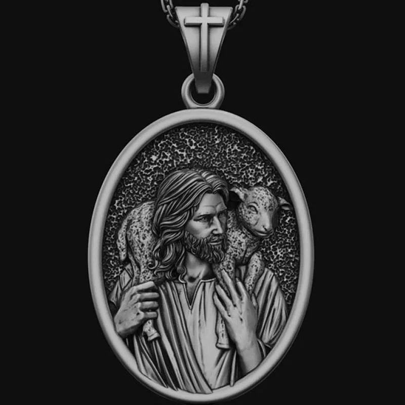 подвески бижутерия Ожерелье с изображением Иисуса ожерелье кулоном в виде