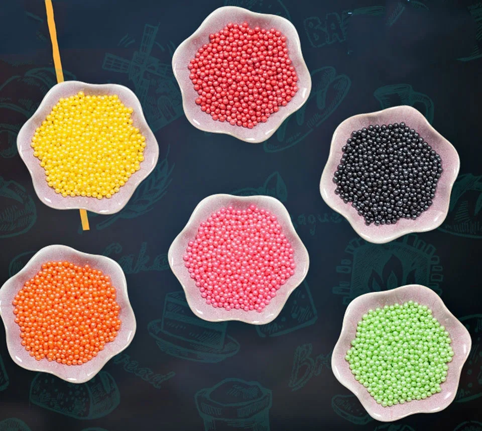 130 г 4 мм сахарный шар разбрызгивает бусины съедобные жемчужины украшения торта