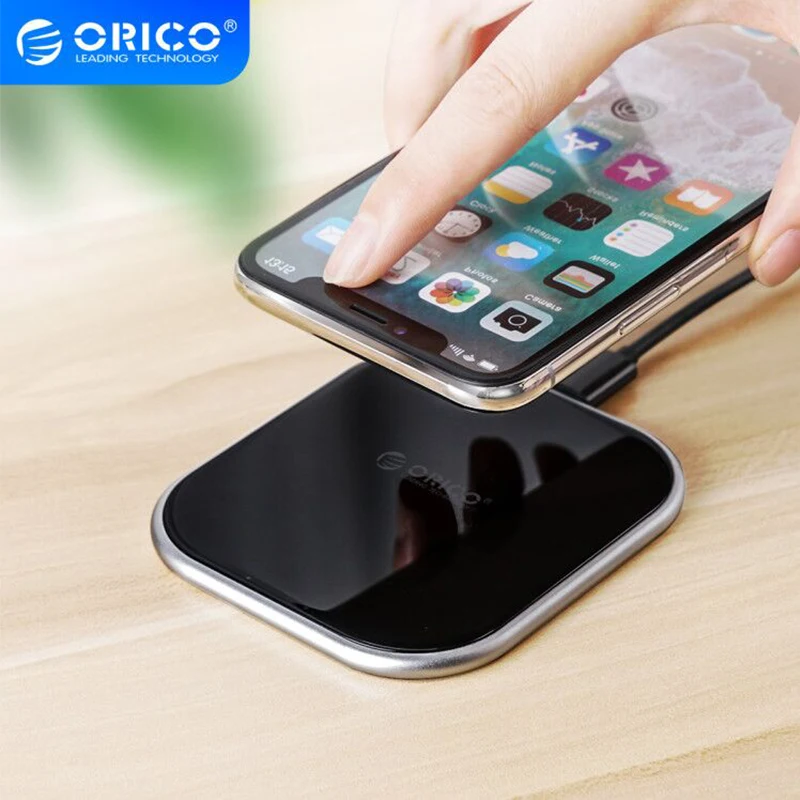 Беспроводное зарядное устройство ORICO 10 Вт для iPhone X/XS Max XR 8 Plus зеркальная