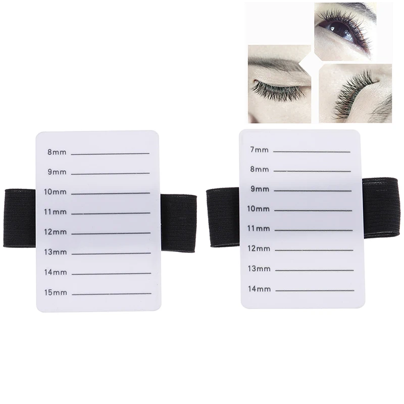 

2 Styles Fake Eyelash Tray Strip Stand Individual Eyelash Extensions Hand Plate Eye Lash Grafting Stand Palette Tool