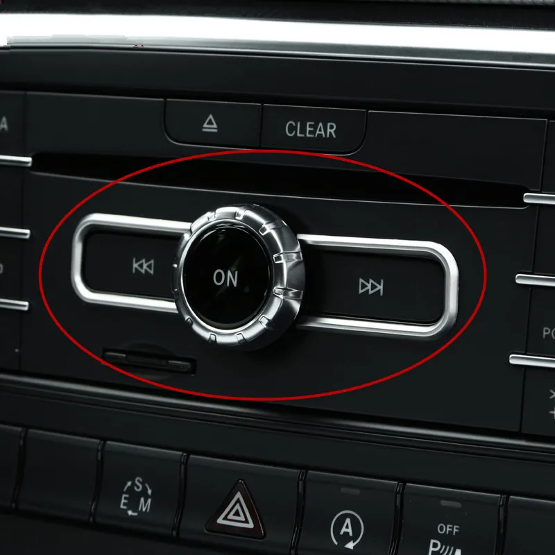 

ABS Center Console CD Buttons Frame Decoration Cover Trim For Mercedes Benz CLA C117 GLA X156 A W176 B W246 2015-2017