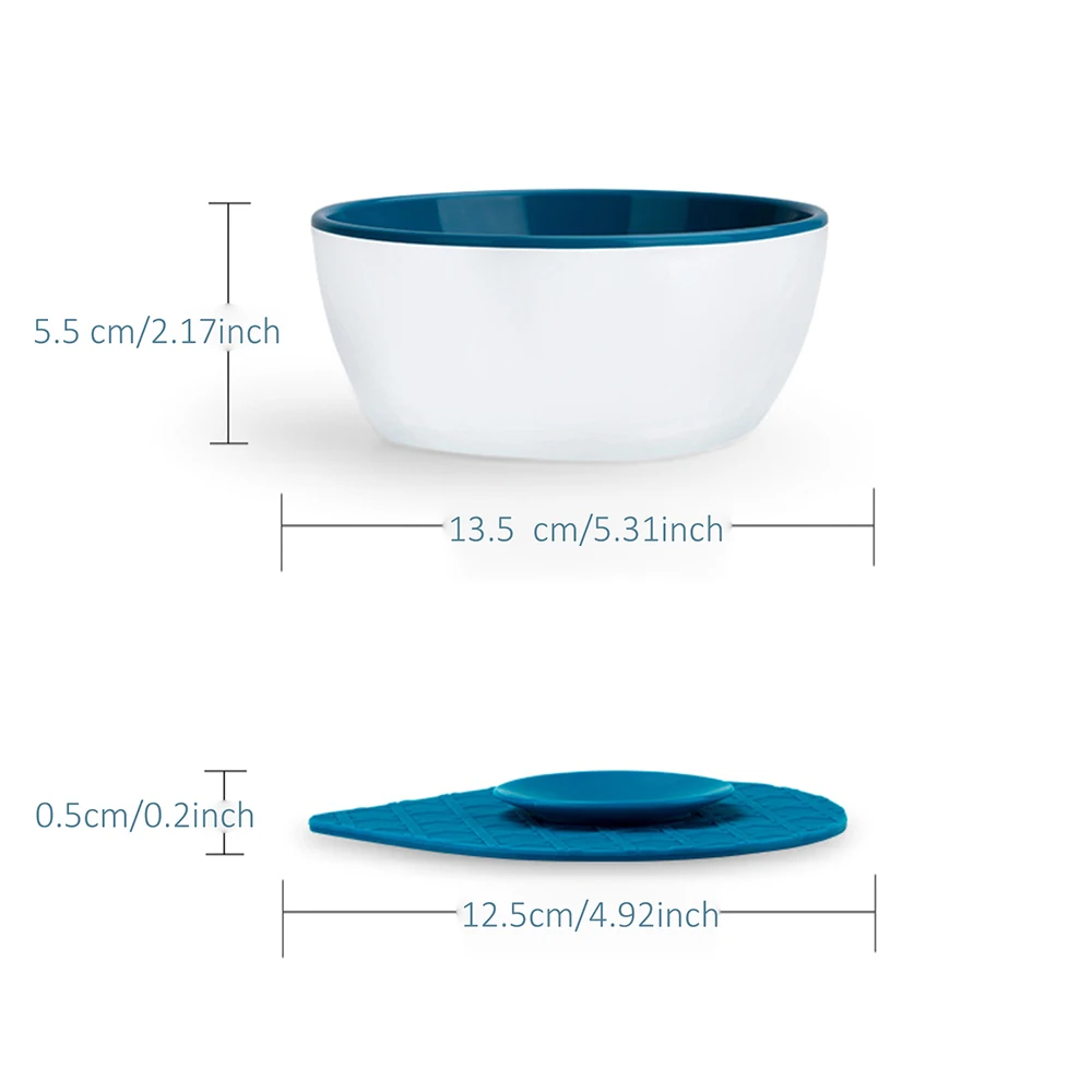 

Sucking Pad Double Layers Heat Insulation Baby Feeding Bowl Fall Large Baby Feeding BPA Free Plastic Baby Bowl Baby Tableware